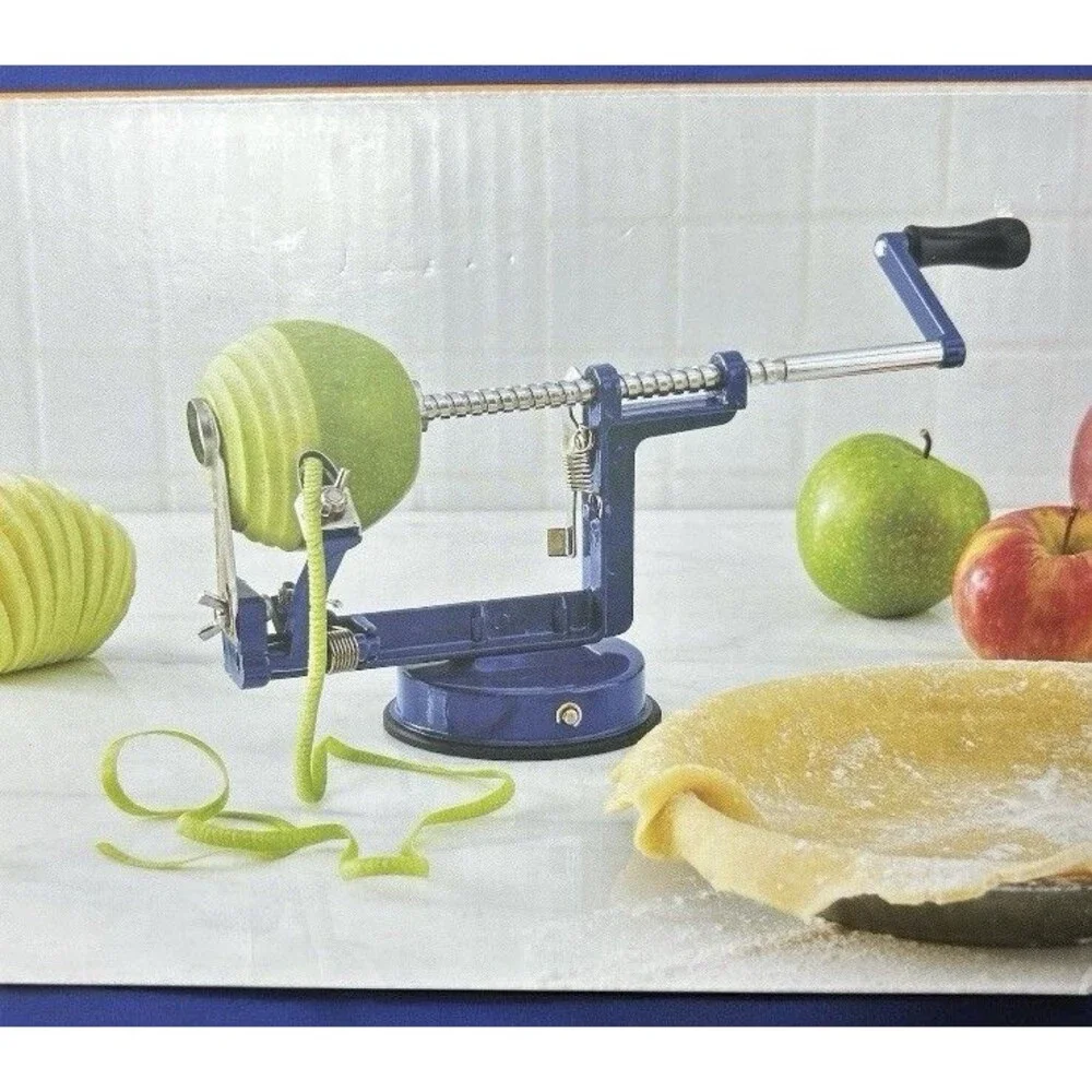 Our Table Apple Peeler Corer And Slicer W/ Suction Base Peel Core & Slice Potato